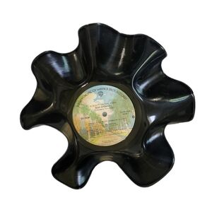Vintage record bowl Rod Stewart black